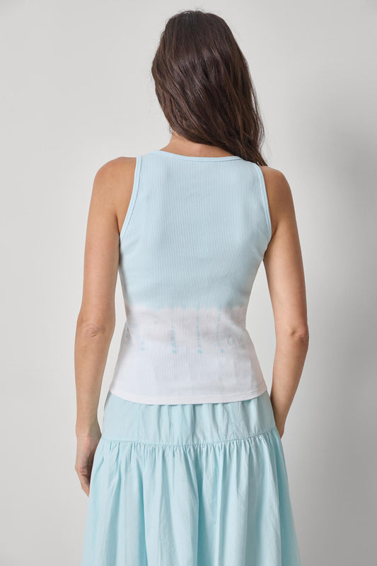 Bamboo Dye Tank Womens Top Seabreeze Dye A2