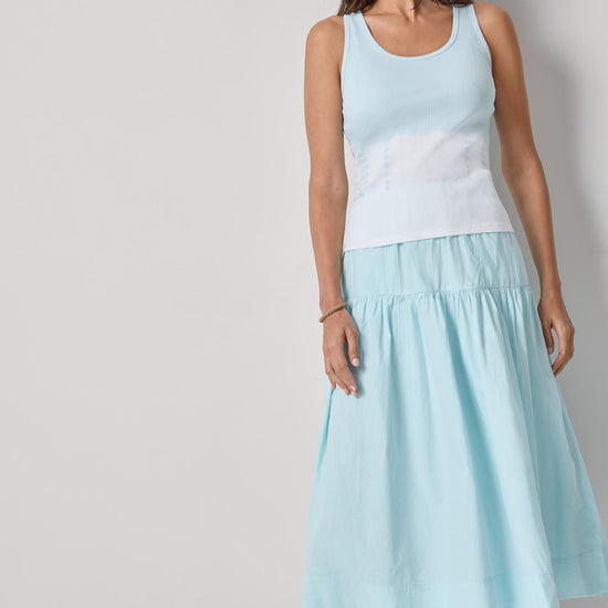 Bamboo Dye Tank Womens Top Seabreeze Dye A3