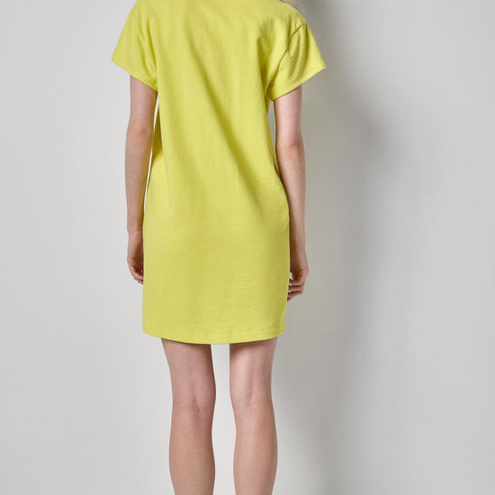 Textured Terry Tunic Dress Womens Dress Limeade A2