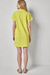 Textured Terry Tunic Dress Womens Dress Limeade A2