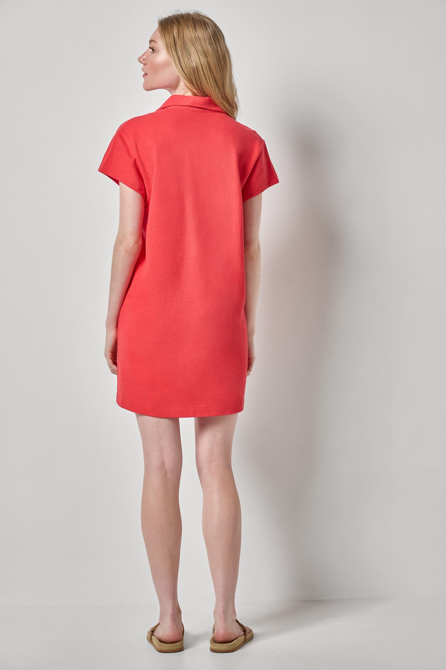 Textured Terry Tunic Dress Womens Dress Zinnia A2