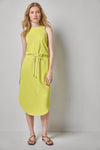 Textured Terry Shirttail Midi Dress Womens Dress Limeade A1