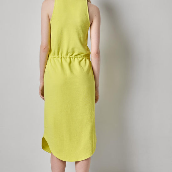 Textured Terry Shirttail Midi Dress Womens Dress Limeade A2