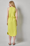 Textured Terry Shirttail Midi Dress Womens Dress Limeade A2