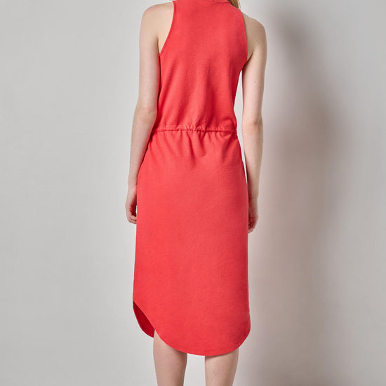 Textured Terry Shirttail Midi Dress Womens Dress Zinnia A2