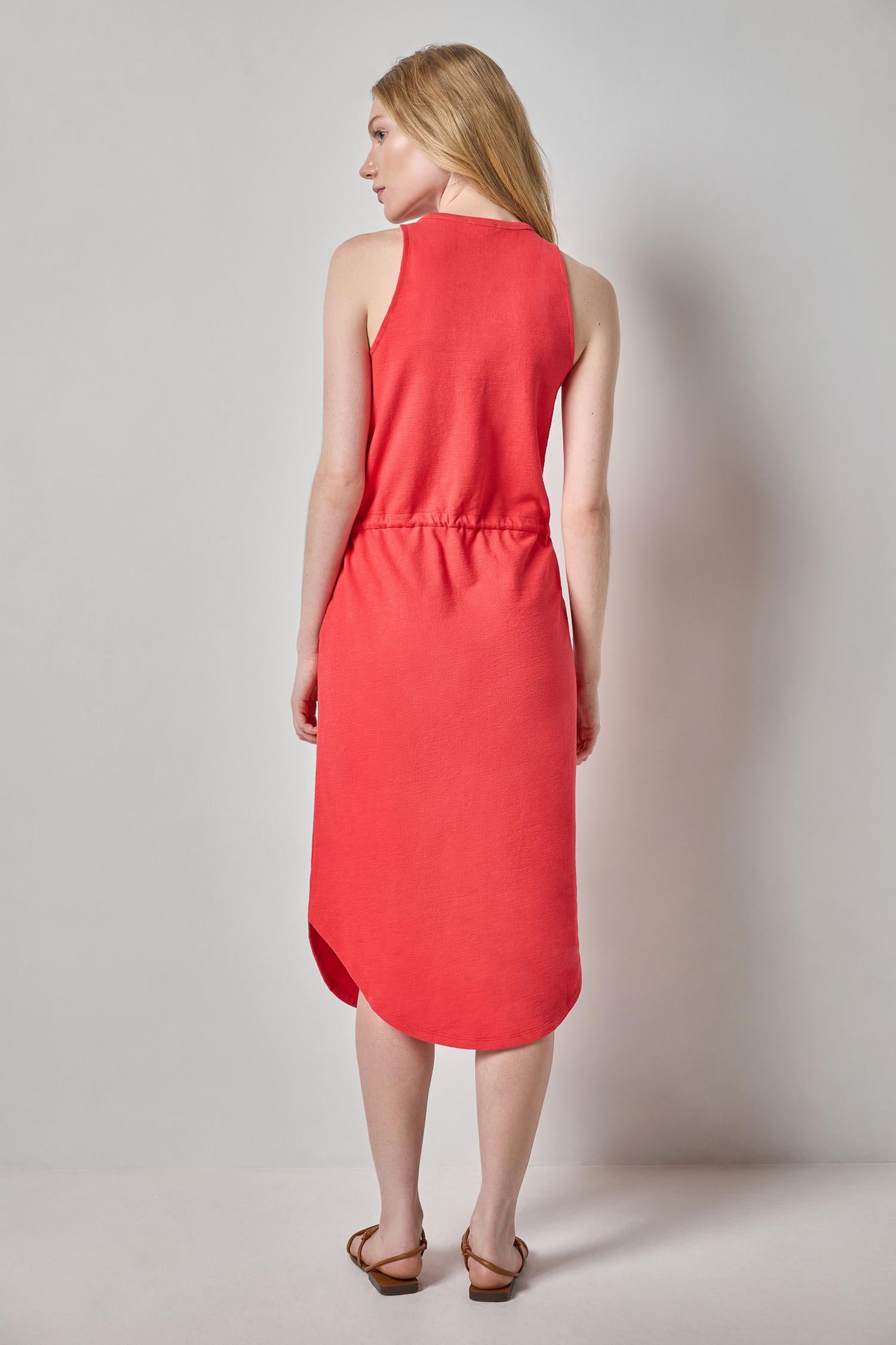 Textured Terry Shirttail Midi Dress Womens Dress Zinnia A2