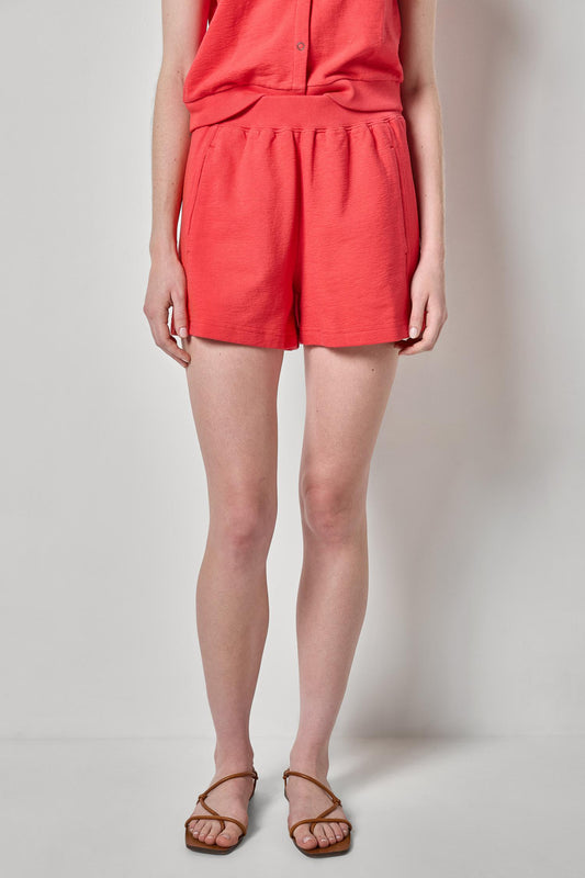 Textured Terry Front Seam Short Womens Short Zinnia A1