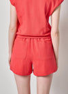 Textured Terry Front Seam Short Womens Short Zinnia A2