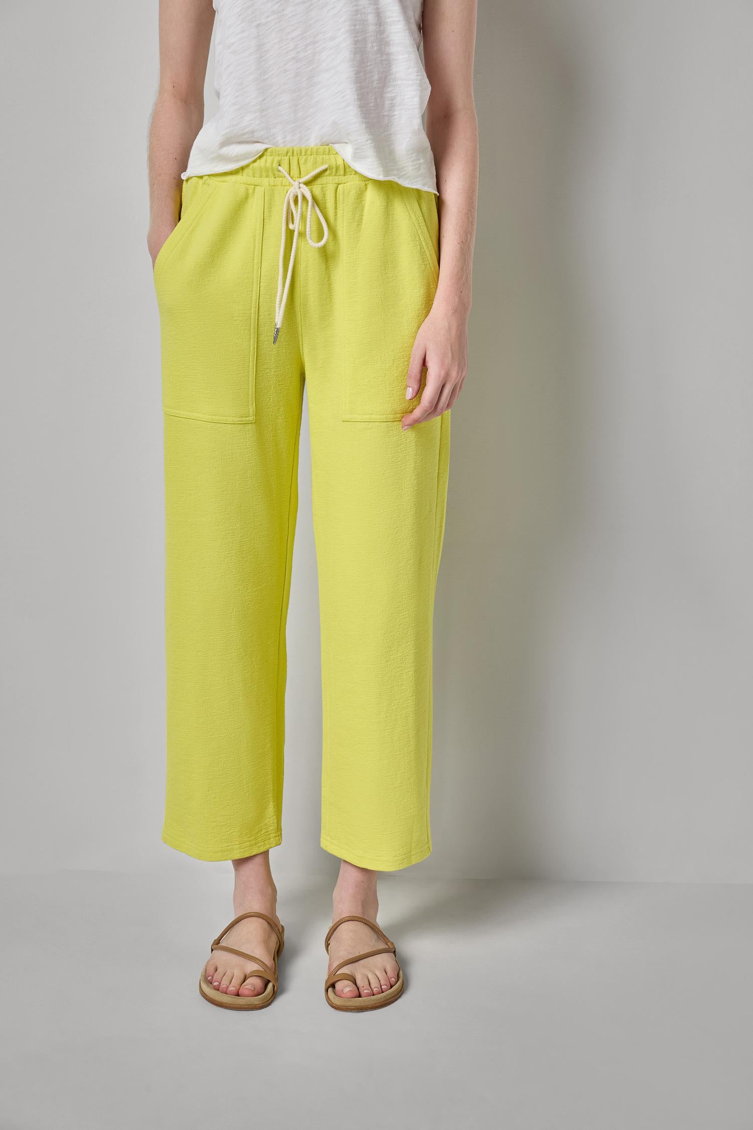 Textured Terry Pant Womens Pant Limeade A1