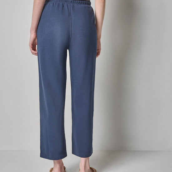 Textured Terry Pant Womens Pant Navy A2