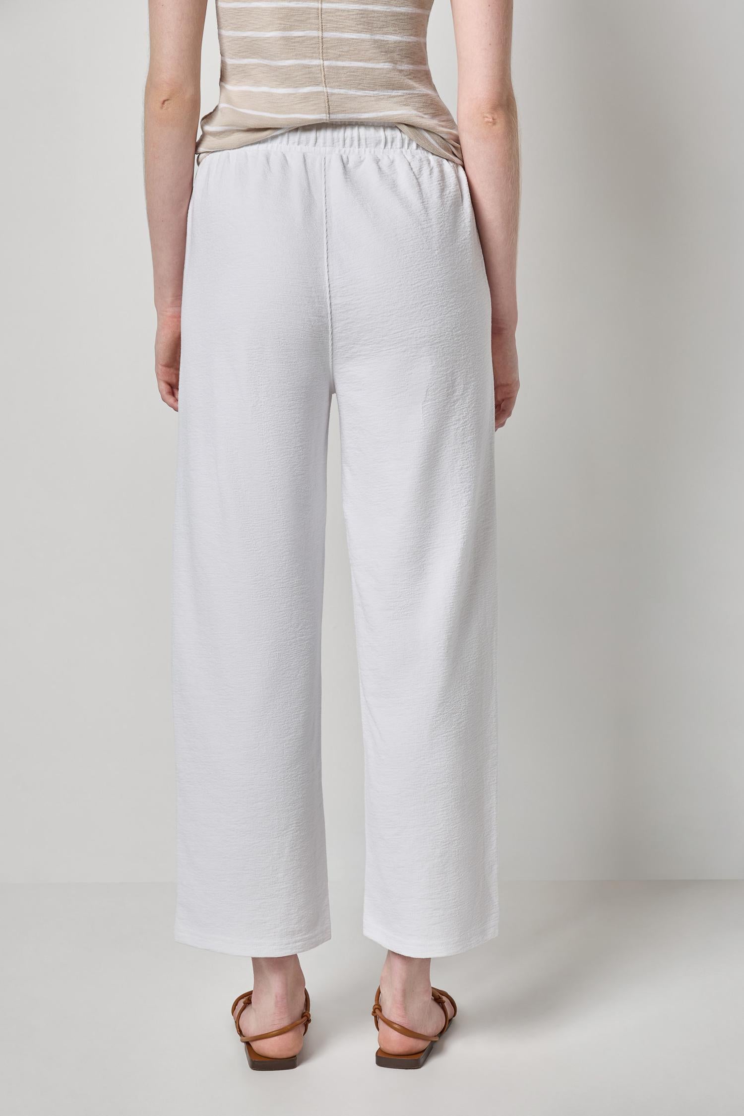 Textured Terry Pant Womens Pant White A2