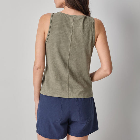 Lace Up Tank Womens Top Fern A2