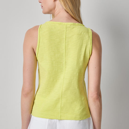 Lace Up Tank Womens Top Limeade A2