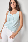 Lace Up Tank Womens Top Seabreeze A1