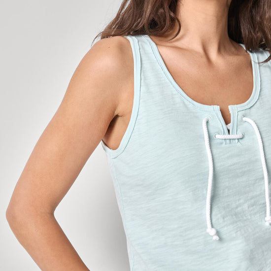 Lace Up Tank Womens Top Seabreeze A3