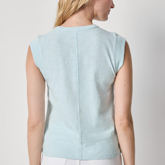 Cap Sleeve Crew Womens Top Seabreeze A2