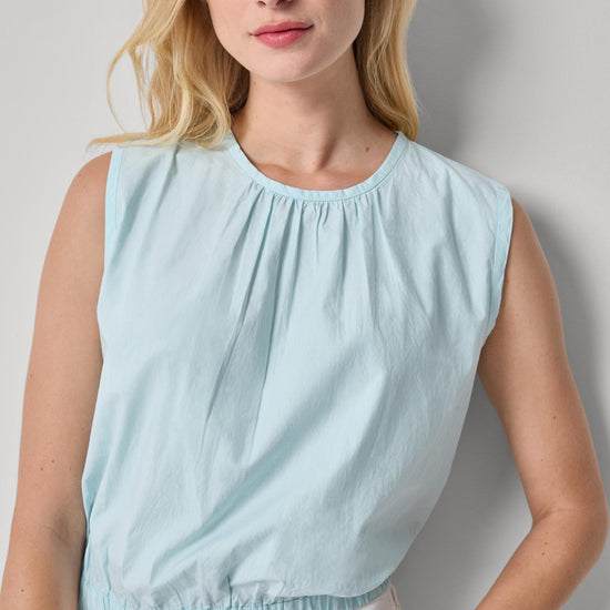 Poplin Shell Womens Top Seabreeze A1