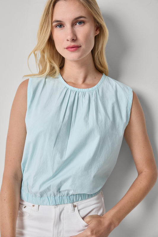 Poplin Shell Womens Top Seabreeze A1