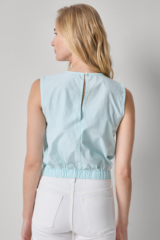 Poplin Shell Womens Top Seabreeze A2