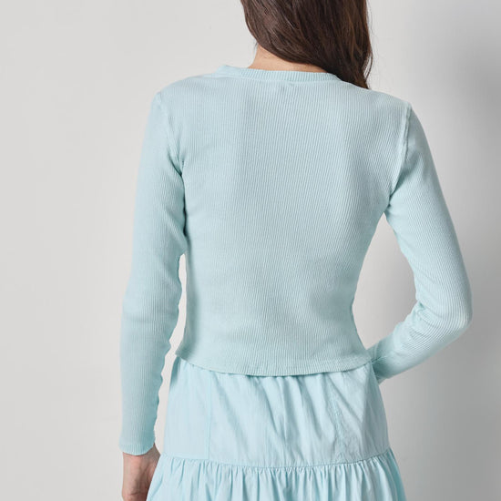 Mixed Media Cardigan Womens Top Seabreeze A2