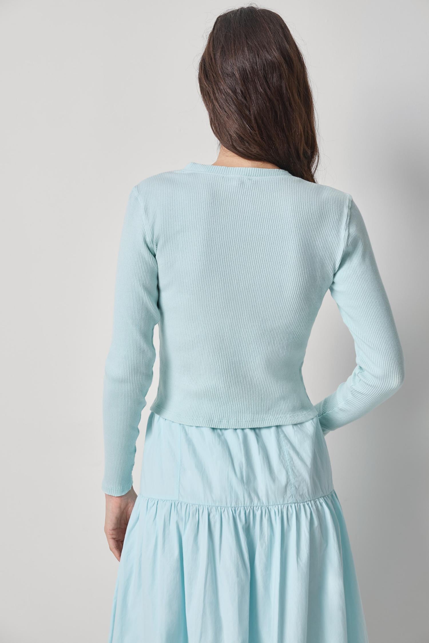 Mixed Media Cardigan Womens Top Seabreeze A2