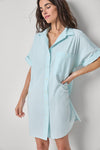 Poplin Dolman Shirt Dress Womens Dress Seabreeze A1