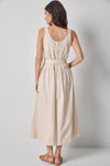 Poplin Maxi Yoke Dress Womens Dress Bamboo A2