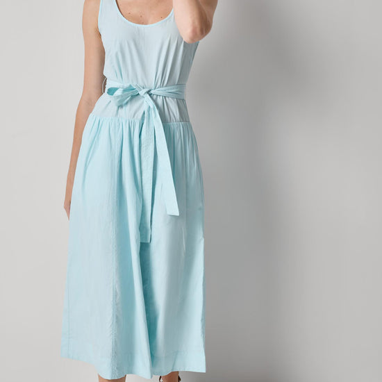 Poplin Maxi Yoke Dress Womens Dress Seabreeze A1