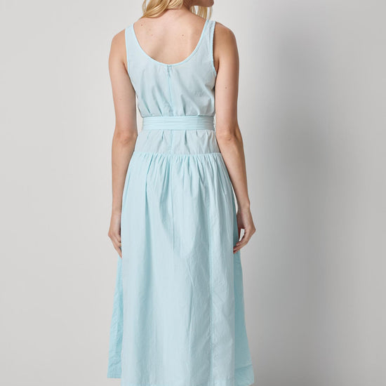 Poplin Maxi Yoke Dress Womens Dress Seabreeze A2