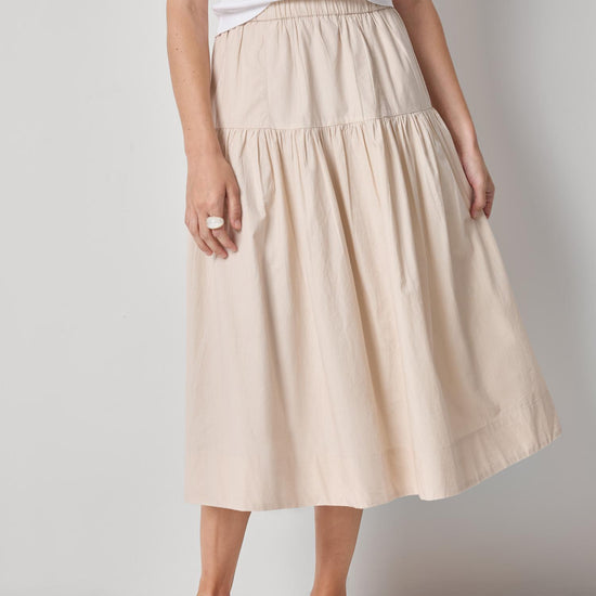 Poplin Yoke Skirt Womens Skirt Bamboo A1