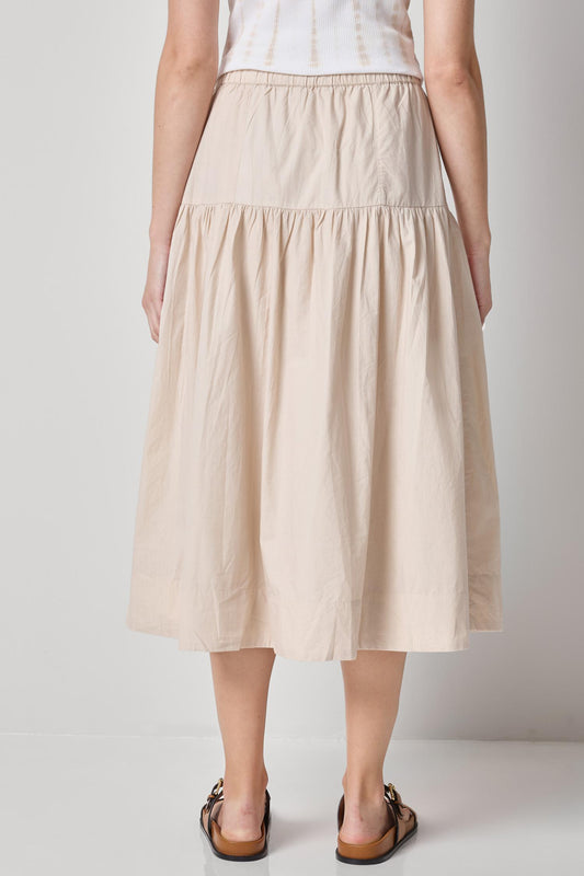 Poplin Yoke Skirt Womens Skirt Bamboo A2