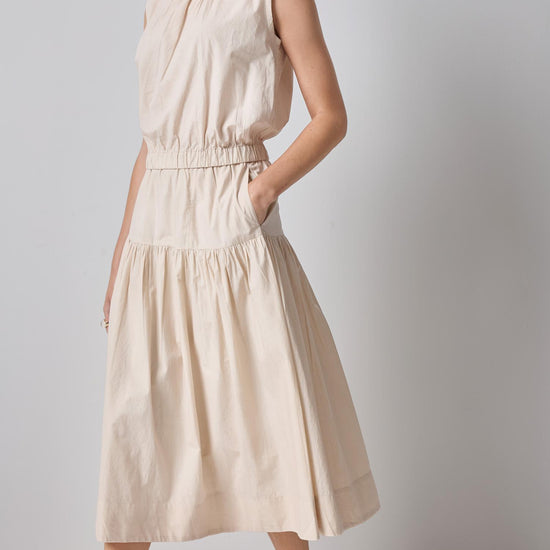 Poplin Yoke Skirt Womens Skirt Bamboo A3