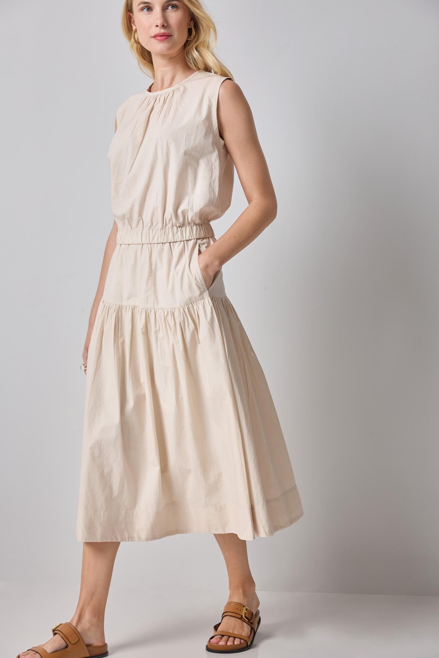 Poplin Yoke Skirt Womens Skirt Bamboo A3