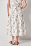 Poplin Yoke Skirt Womens Skirt Fern Print A2