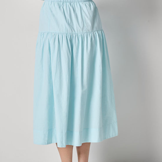 Poplin Yoke Skirt Womens Skirt Seabreeze A2