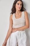 Striped Wide Strap Tank Womens Top Bamboo Stripe A1