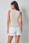 Striped Wide Strap Tank Womens Top Bamboo Stripe A2