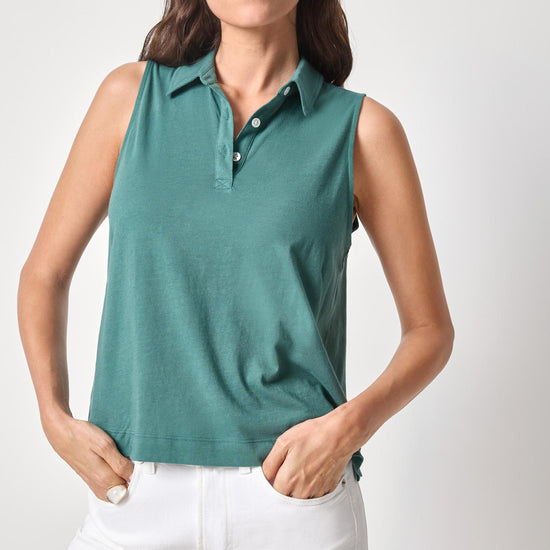 Organic Sleeveless Top Womens Top Everglade A1