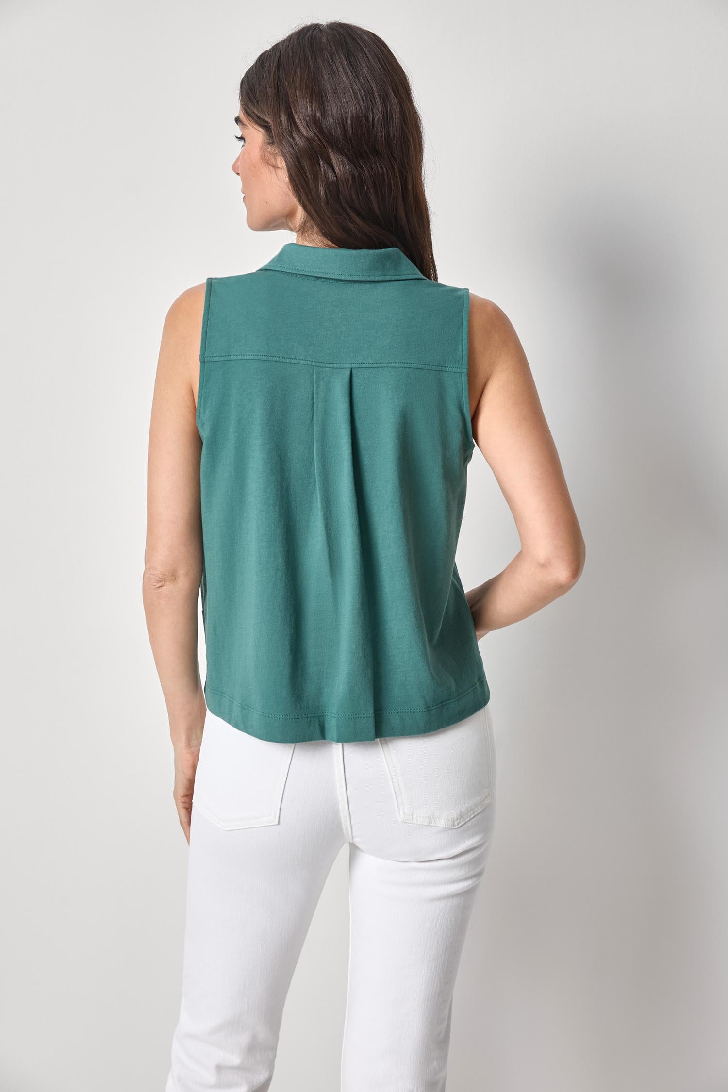 Organic Sleeveless Top Womens Top Everglade A2