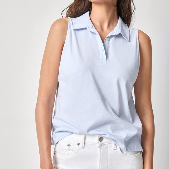 Organic Sleeveless Top Womens Top Hydrangea A1