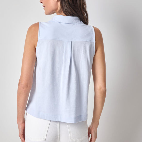 Organic Sleeveless Top Womens Top Hydrangea A2