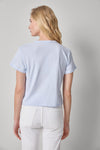 Organic Boxy Tee Womens Top Hydrangea A2
