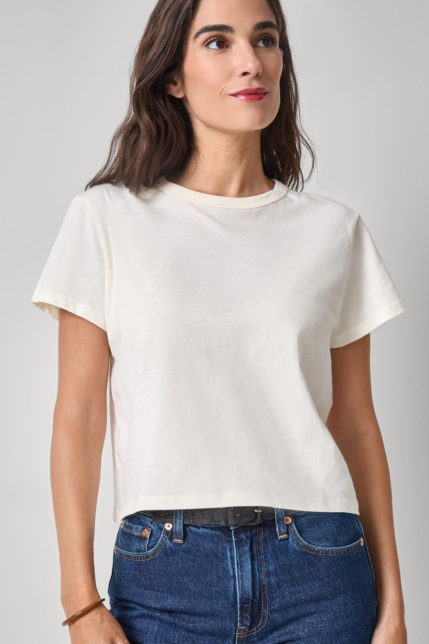 Organic Boxy Tee Womens Top Rope A1
