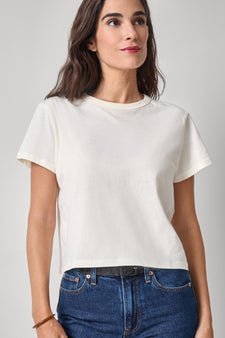 Organic Boxy Tee Womens Top Rope A1