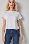 Organic Boxy Tee Womens Top White A1