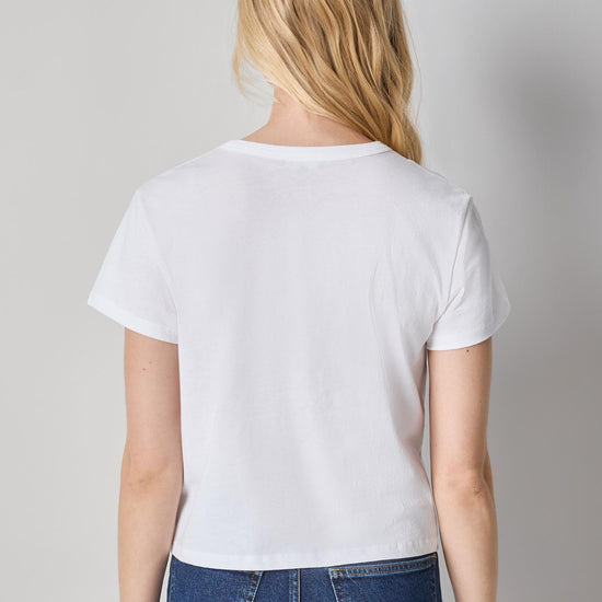 Organic Boxy Tee Womens Top White A2