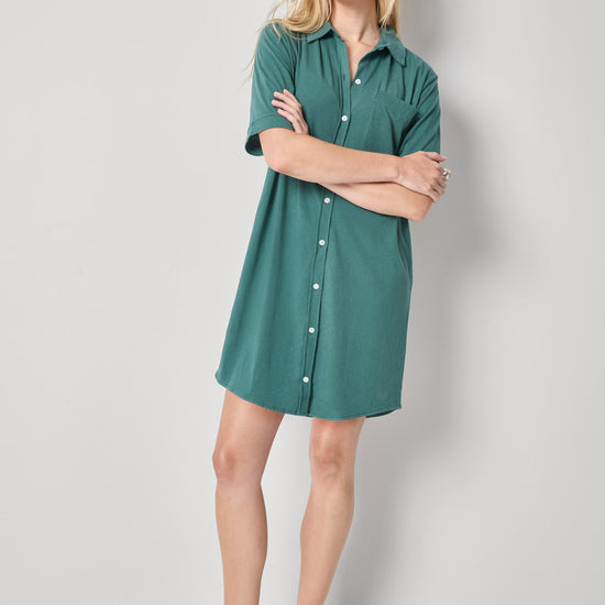 Organic Easy Shirt Dress Womens Dress Everglade A1