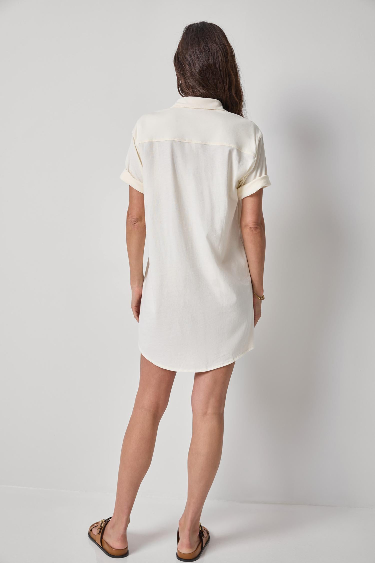 Organic Easy Shirt Dress Womens Dress Rope A2