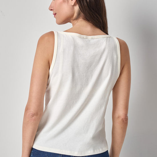 Organic V-Neck Tank Womens Top Rope A2