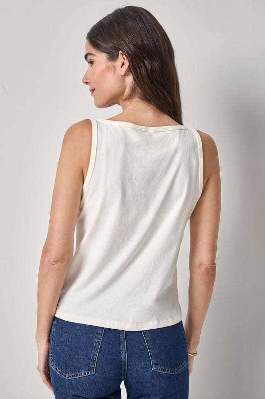Organic V-Neck Tank Womens Top Rope A2